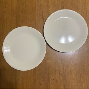 Set of 2 Corelle sandstone luncheon plates